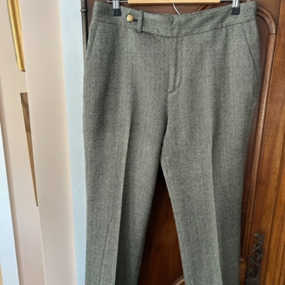 Chaps wool-blend herringbone dress pants, size 10